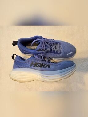 Hoka Bondi 8 Running Shoes Blue 9.5